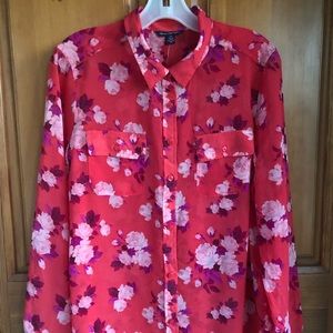 NWT American Eagle Outfitters Flowered Blouse